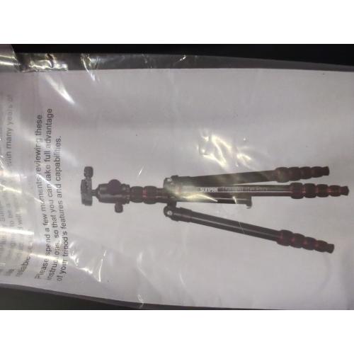 Sunpak TravelLite Pro Reverse Folding 63' Tripod Black with red Accents