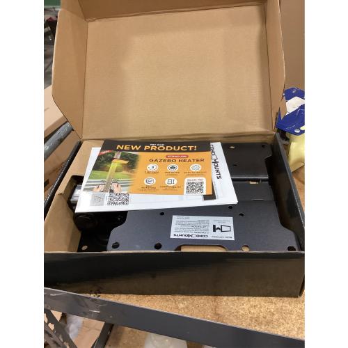 ZeboZap DIY Floating Shelf for Soundbars & Consoles | No Drill Pole Mount | Weatherproof | Black