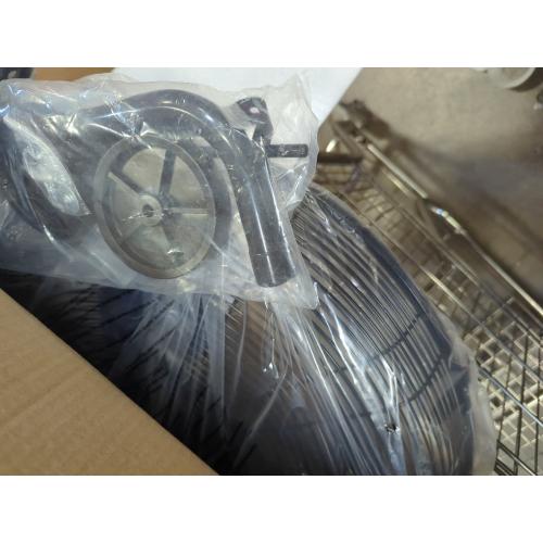 BLACK  24 215W High-Velocity, Heavy-Duty Industrial Fan, Drum Fan, with UL-Certified Safety Compliance, 2 Speeds, Up to 8820 CFM, 5.9-ft Power Cord, 2 Wheels, Metal Housing/Blades, Black