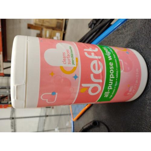 Dreft All Purpose Cleaning Wipes Baby Essentials, Surface Cleaning Supplies, 70 Count