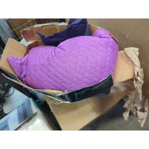 Sidney Sleep Pillow for Side and Back Sleepers - Comfort for Neck and Shoulder Pain - Adjustable and Customizable Shredded Memory Foam Filling - Queen Size - Additional Foam Fill Included Magenta