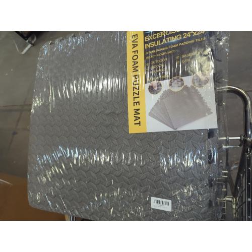 GREY GWT Puzzle Exercise Mat, EVA Foam Interlocking Floor Tiles for Home Gym, Workout Equipment, Treadmill, Protective Flooring, Fit Tile 48 SQ FT (12 Pcs)