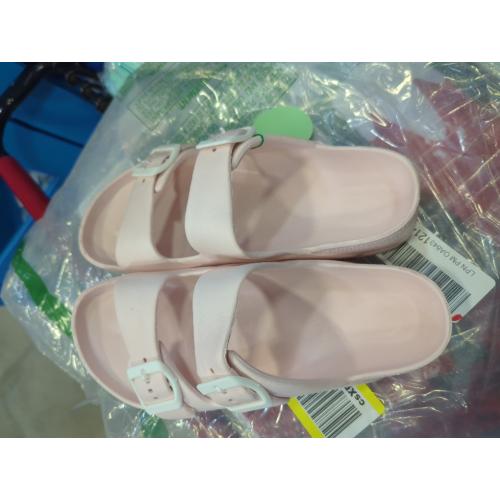 Size 7..Womens Platform Sandals with Arch Support, Adjustable Buckle Beach Sandal Woman Comfort Lightweight Ultra Cushion EVA Slides
