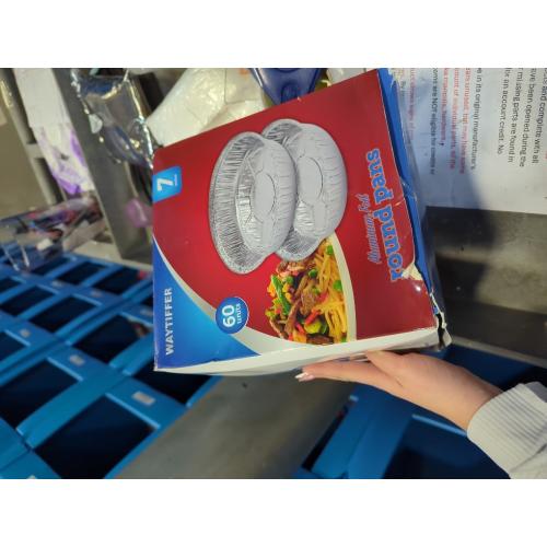 60 Pack 7 Inch Round Aluminum Foil Pans with Lids, Disposable Pie Pans | Lightweight containers for pies, tarts, desserts, takeout portions, bake sales, parties and covered storage.