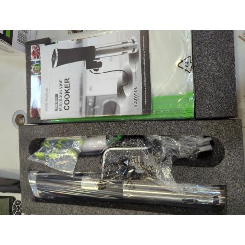Black and Silver SOUSVIDE ART Sous Vide Immersion Cooker Kit - Machine with Digital Timer, Temp Control, 30 Bags, Vacuum Pump, Suvee Cooker Gift for Chefs