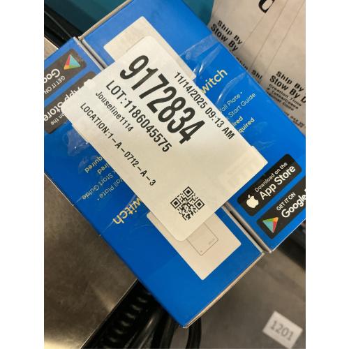 2 packs WYZE Smart 15 Amp Programmable Touch and Push Button Light Switch, White (2 -Packs)