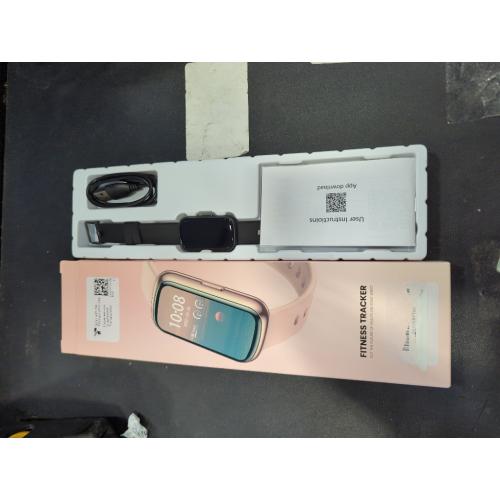 Black Long Battery Pedometer Watch 14 Days Battery Life, Slim Design No App/Phone Required Fitness Tracker, 50 Meters Waterproof Smart Watch, Heart Rate & Blood Oxygen Monitor Step Counter for Men Women