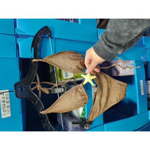 Size M SOLY HUX Women's Sexy Halter Triangle Bikini Set Tie String Swimsuit High Cut Thong Two Piece Bathing Suit