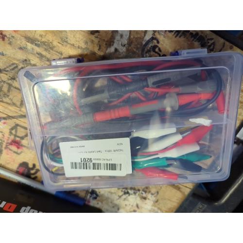 TKDMR 45 Pcs Multimeter Leads Kit, Professional and Upgraded Test Leads Set with Replaceable Gold-Plated Multimeter Probes, Alligator Clips, Test Hooks,5 Colors Jumper Wires and Back Probe Pins.