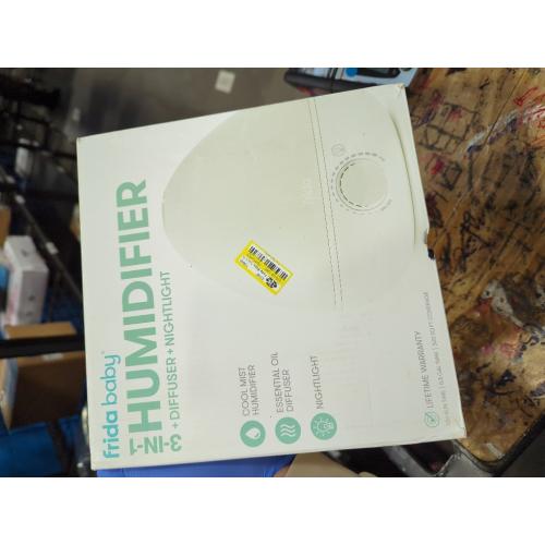 Frida Baby 3-in-1 Cool Mist Humidifier for Baby with Diffuser   Nightlight, Allergy Relief Baby Humidifier for Bedroom, Nursery   Large Rooms, Quiet, Auto Shut Off, Runs  24hrs