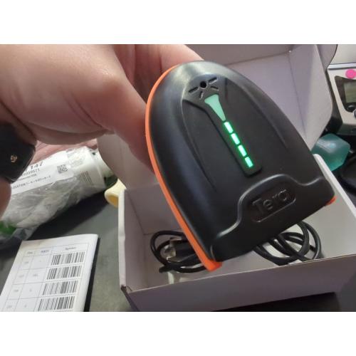 Tera 1D 2D QR Barcode Scanner Wireless and Wired with Battery Level Indicator Digital Printed Bar Code Reader Cordless Handheld Barcode Scanner Compact Plug and Play Model D5100
