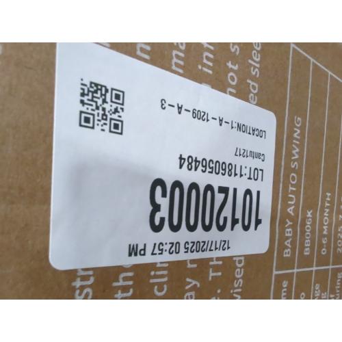 LAREX Baby Swing Infant Swing Electric Toddler Baby Rocker Portable for Newborn Boy Girl, 5 Sway Speeds with Remote Control, 10 Preset Melodies and Bluetooth, 0-6 Months Max 20 Lbs (Black)