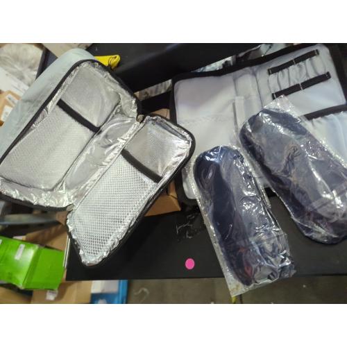 Breastmilk Cooler Bag with Ice Pack, Portable Insulated Breast Milk Storage Cooler Bag, Small Stylish Breastmilk Storage Bag Cooler with Wrist Strap (Grey)