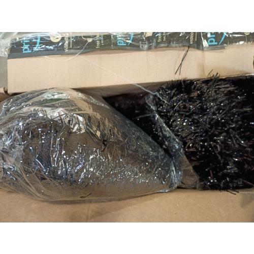 Sparkle Eyelash Dazzle Fun Fur Yarn for Knitting & Crochet | Super Soft Chunky Fuzzy Fiber for Doll Hair, Scarves & Crafts |100 gr. / 3.53 oz. - 160 Mt. / 175 Yards (1Skein, Black)