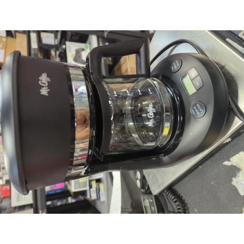 Mr. Coffee 5-Cup Programmable Coffee Maker Black: Drip Coffee Machine, Electric, Dishwasher-Safe, Paper Filter, 25 oz Capacity