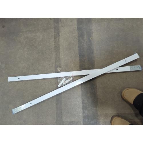 White Aluminum Alloy Shell H Type Track Lighting Rails, 4PCS H Track Lighting Rails Kit 120V Single Circuit 3-Wire 6.5 FT (3.28FT*2) with Extra I Connector Wall Anchors for H Track Lighting Heads