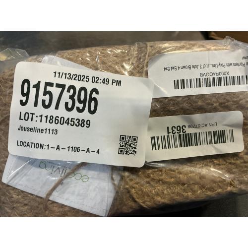 Jute Planter Basket-Woven Jute Rope Covers for Decorating Indoor/Outdoor Succulents, Small Plant Pots-Set of 3-Multi-Purpose Storage Bins 4.5 Inches -Modern Style Decor -Natural Jute