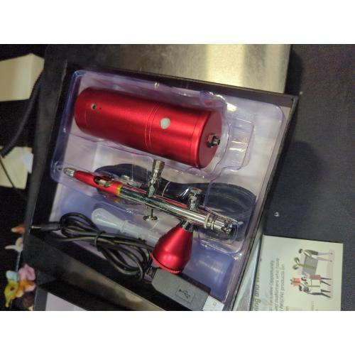 DOITOOL 1set Portable USB Rechargeable Airbrush and Air Pump Set for Art Makeup Cake Decoration and Model Painting Compact Design Stable Pressure Easy to Carry for Hobbies and Crafts