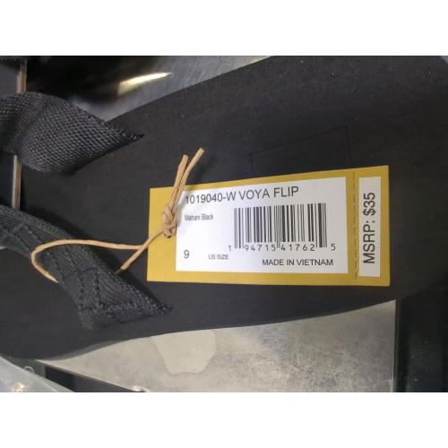 Black Size 9 Teva Voya Flip Women S Vegan Bar Street Thong Sandal in Black Size 9