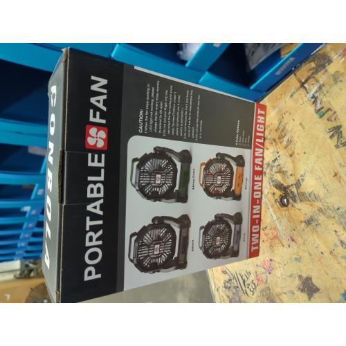 Camping Fan Rechargeable, Rechargeable Fan 20000mah Battery Powered Fans with LED Lantern and Hook, Camping Essentials for Tent, Travel, Car (Orange)