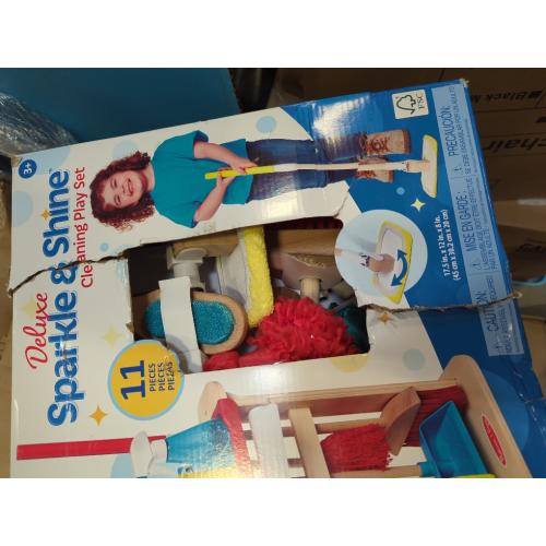 Melissa & Doug Deluxe Sparkle and Shine Cleaning Play Set