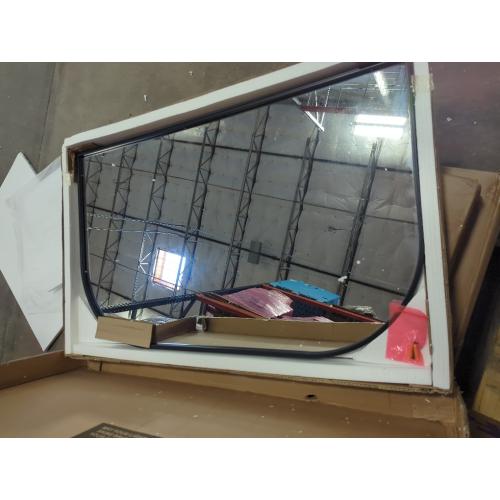 Metal Black Framed Mirror Large