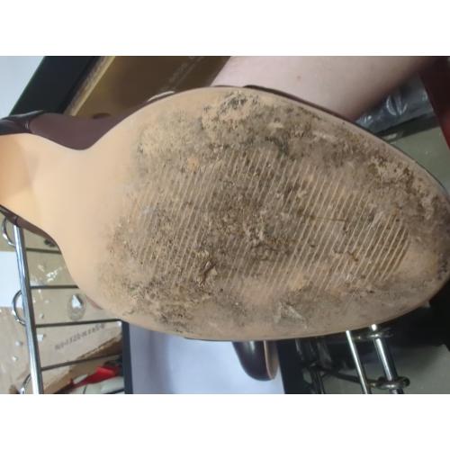 Size 8 Color Brown  Women Kitten Heel Mary Jane Pumps Closed Round Toe Ankle Strap Patchwork Comfy 3” Mid Chunky Mary Jane Heels Cap Toe Two Tone Buckle Dress Shoes Ladies Wedding Vintage 4-11 M US