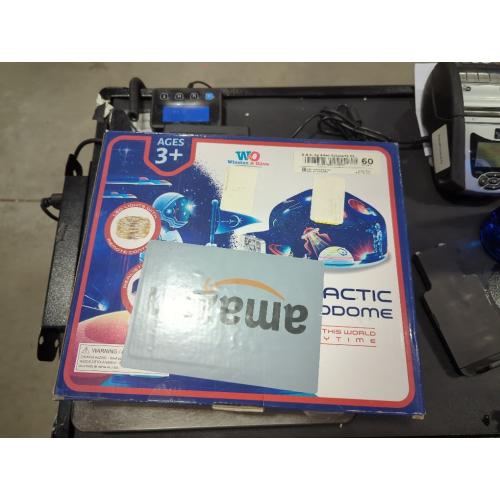 W&O Galactic Aerodome with LED Lights - Inflatable Space Fort for Kids Aged 3-12, Inflates in Seconds Creating an Immersive Galactic Experience (Fan Not Included)