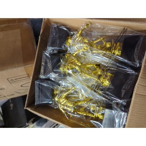 Juvale Soccer Trophy for Kids - Plastic Award Trophies - Pack of 12, 2.5 x 6 in, Gold & Black, Plastic