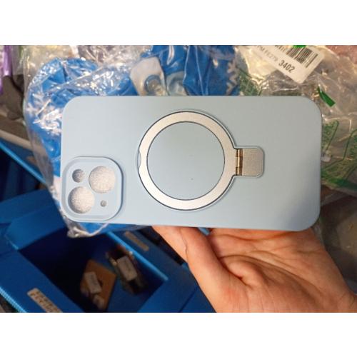 IYH for iPhone 15 Case, Magnetic Stand, Liquid Silicone(Light Blue) | [16FT Drop Protection] [Invisible Magnetic Stand] [MagSafe Compatible] [Liquid Silicone] [Slim Profile]