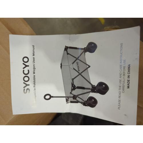 Wagon Carts Foldable 420LBS Weight Capacity Collapsible Wagon with Big All-Terrain Wheels, Heavy Duty Beach Wagons Cart with Cup Holders for Camping, Garden, Sports, Grocery pcs