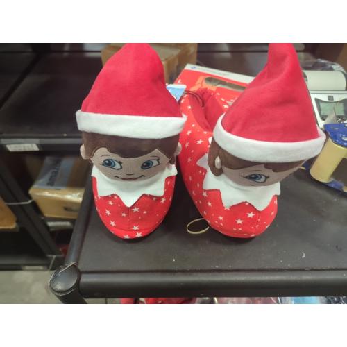 Size 9-10  Color red The Elf on the Shelf Slippers