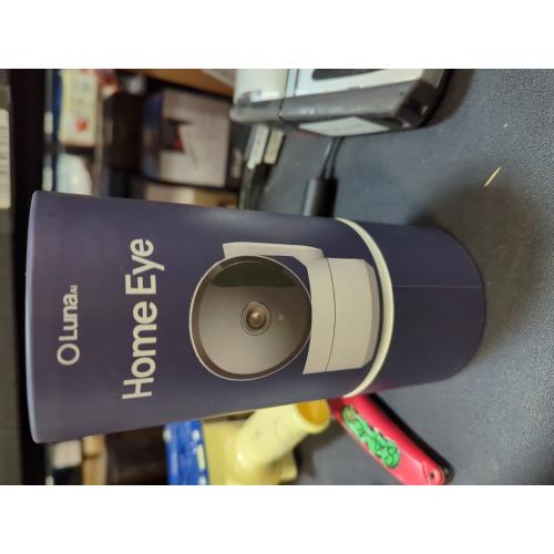 Luna Indoor Camera 360-Degree Pan/Tilt, Pet/Person/Vehicle AI Motion Detection, Plug-in, Night Vision, Two Way Audio, Cloud Storage, Wi-Fi Camera for Room Office Smart Home Security (White)