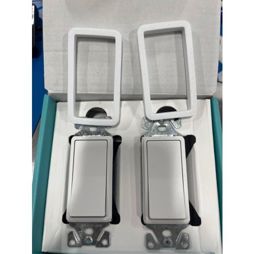 Kasa Smart Switch 2-Gang HS200-2, Single Pole,Neutral Wire Required, 2.4GHz Wi-Fi Light Switch Compatible with Alexa and Google Home, UL Certified, No Hub Required, White (no test)