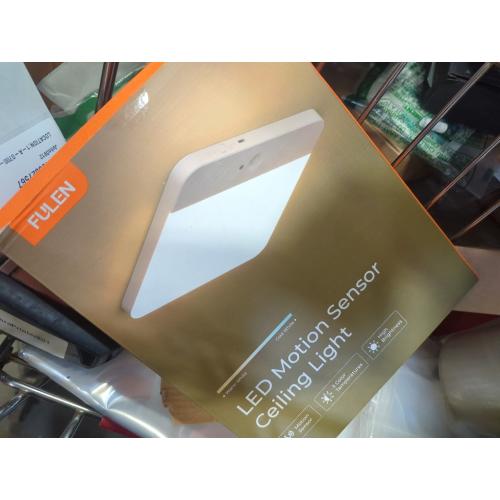 FULEN Motion Sensor Ceiling Light Fixture, Cordless Closet Light Battery Operated, Rechargeable Magnetic Mount LED Shower Light for Bathroom,Stairs,Garage,Hallway,3 Color Temperatures,Remote Control