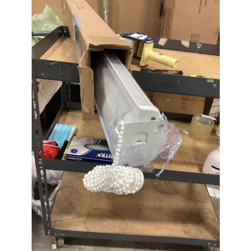 Blinds for Windows Dual Layer Zebra Roller Shades Light Filtering Sheer Window Privacy Light Control for Day and Night(W41 x H72(Inch), White)