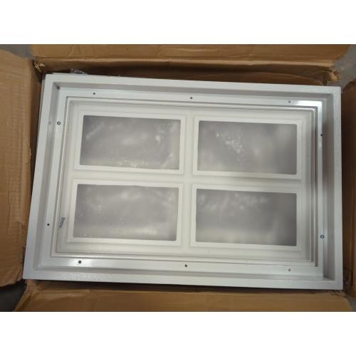 4 Pcs Garage Door Windows, Replacement Vinyl Windows Inserts Kit with UV Resistant Resin Glass, Garage Door Windows Inserts for Exterior Garage Doors, Clear Design(20.75x13.77'')