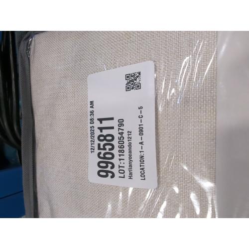 Joydeco Linen Curtains 96 inch Length 2 Panel Set, Light Filtering Curtain for Living Room Bedroom, 52 inch Wide Drapes with Rod Pocket Back Tab (96 Lx52 W, Ivory on Linen)