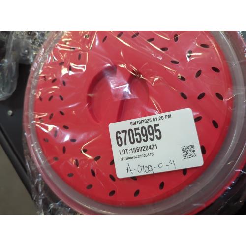 MMDcase [2 PCS]Microwave Splatter Cover Vented Collapsible Microwave Food Cover With Easy Grip Handle, Dishwasher-Safe, BPA-Free Silicone & Plastic, 10.5 Round