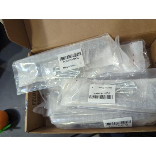 KNOBWELL 10 Pack 3-1/2 Black Kitchen Cabinet Pulls Square, 90mm Hole Center Stainless Steel Black Dresser Drawer Pulls 5-3/5 Overall Length