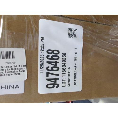 OYEARS 22.5 Boho Table Lamps Set of 2 for Living Room, Bedside Lamp for Nightstands, Rattan Lamp for Bedroom, Farmhouse Table Lamp for Room Decor, End Table, Retro, Brown（Not Include Bulbs）