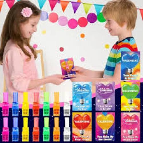 Paquete De 28 Regalos De Neón Para El Día De San Valentín Pa ...