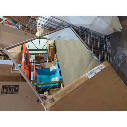 TETOTE Brushed Nickel Mirror for Bathroom Sink 24 x 32 Beveled Frame Brushed Nickel Vanity Rectangle Mirror for Bathroom Wall, Modern Farmhouse, Tempered Glass, Shatterproof, Stronger Frame