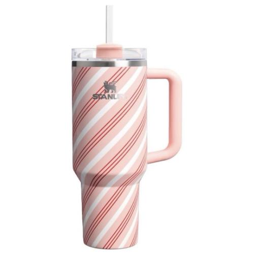 Pink Stanley 40oz Quencher FlowState Tumbler - Limited Holiday Strawberry Twist
