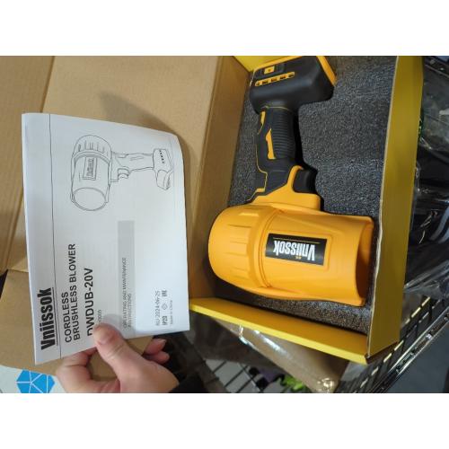 Electric Cordless Leaf Blower Dust Blower for DEWALT 20V Battery, High-Speed Motor Handheld Jet Fan Air Blower for Patio Cleaning, Lawn Care, Blowing Leaves and Dust (No Battery/Charger)