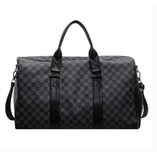 Checkered duffle bag guomiss