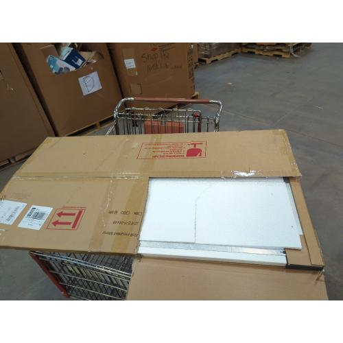 Silver 48x24 YIROMAN Bathroom Mirror 48x24, Large Brushed Silver Bathroom Mirror for Over Sink with Aluminum Frame, Rectangular Vanity Mirror with Right Angle, Wall Mirror Hangs Horizontal or Vertical