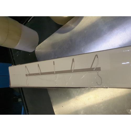 White MORALVE Pants Hangers Space Saving - European Beechwood Scarf and Jean Hangers - Closet Organizer and Space Saver Pant Rack, Leggings Hanger, and Scarf Holder with 360° Swivel Hook (1 Pack)