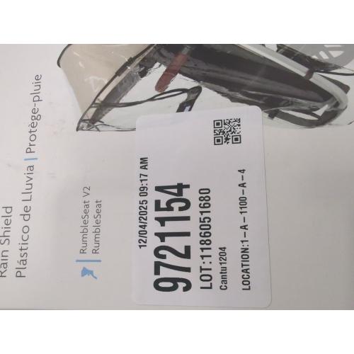 UPPAbaby RumbleSeat Rain Shield / Compatible with RumbleSeat models 2015-2019, V2, V2 , and V3 / Waterproof and Windproof Coverage / Ventilated Design / Quick Attachment / Easy Access to Child