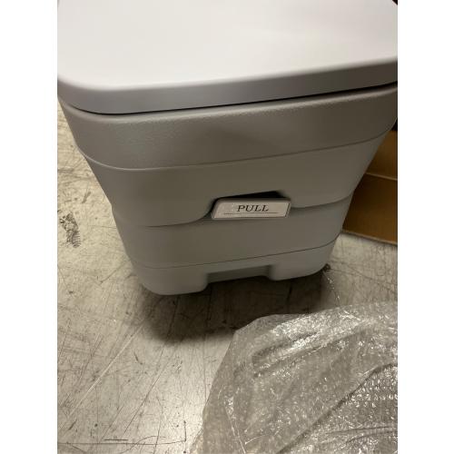 U.S. Camping Supply Portable Toilet with Carry Bag, 5.3 Gallon Waste Tank - Compact Indoor Outdoor Dual Outlet Commode - Travel, Camping, RV, Boating, Fishing - Traveling Bathroom, Water Flush Pump